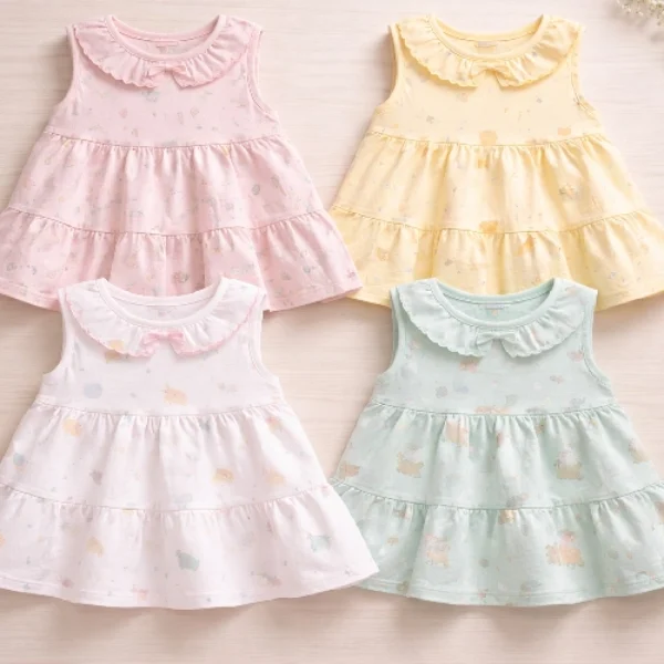 Muslin Cotton Frocks – Pack of 4