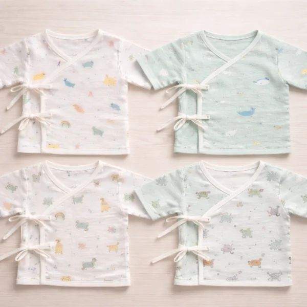 Muslin Side Knot Jabla - Pack of 4