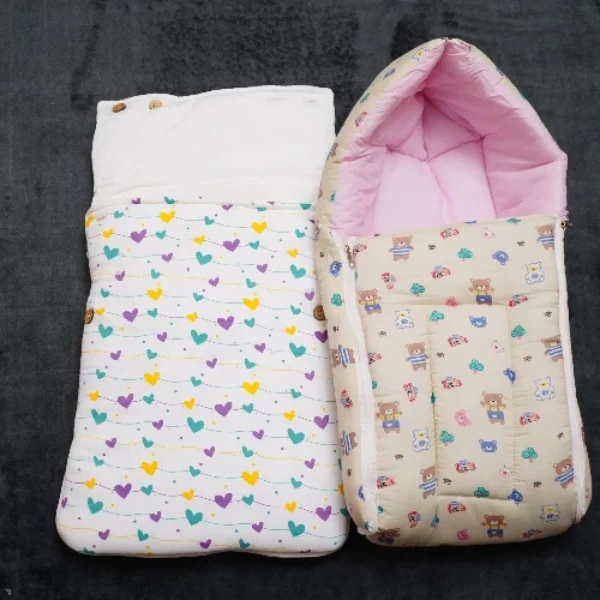 Premium Baby Sleeping Bag with Hood – Zipper Carry Nest