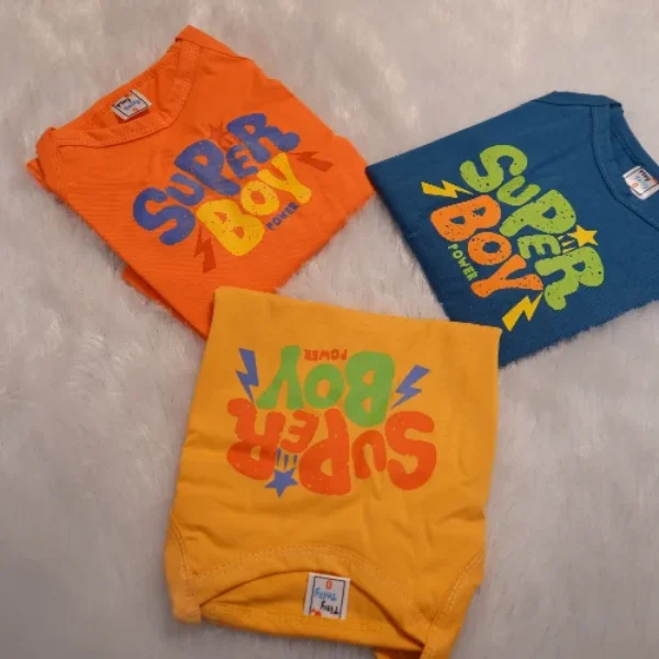 Boys Cotton Knot Jabla – “Super Boy” Print